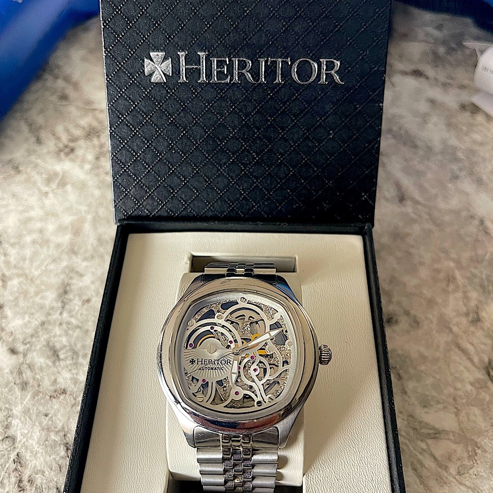Heritor Odysseus stainless jubilee bracelet